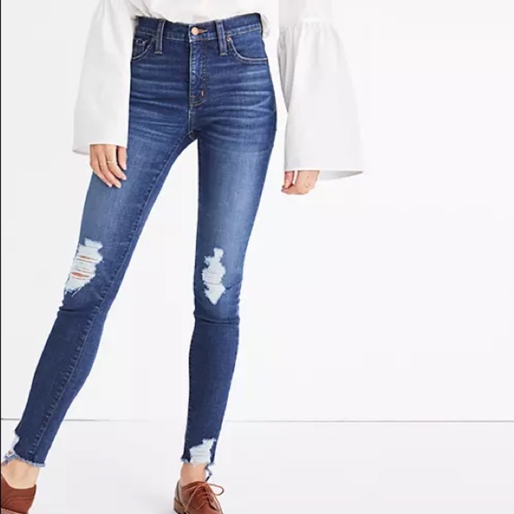 Made well 9’ high rise skinny jeans 25